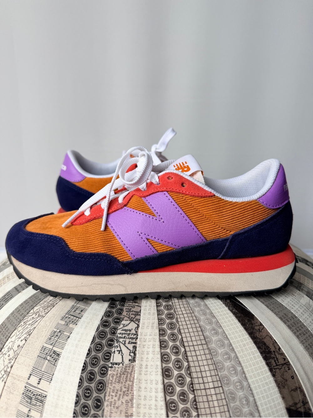 New Balance 237 Night Tide Heliotrope Corduroy Suede Sneakers – Fall Retro 9